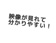 映像が見れて分かりやすい！